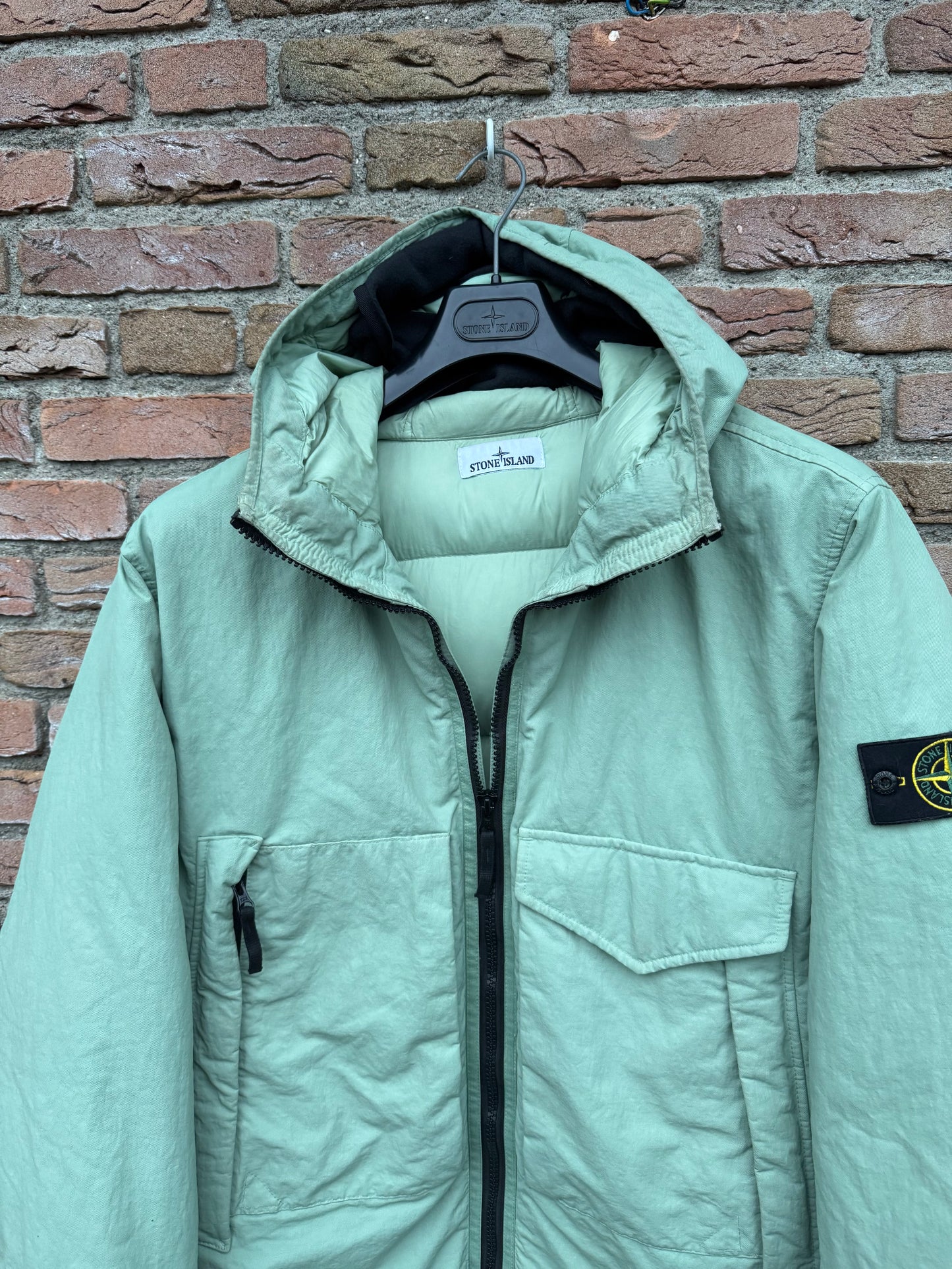 Stone Island Opaque Nylon Twill Daunenjacke - XL