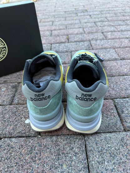 Stone Island x New Balance 574 Legacy Trainers - UK 10