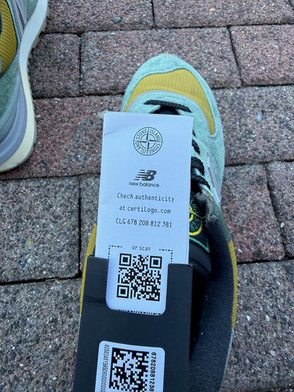 Stone Island x New Balance 574 Legacy Trainers - UK 10