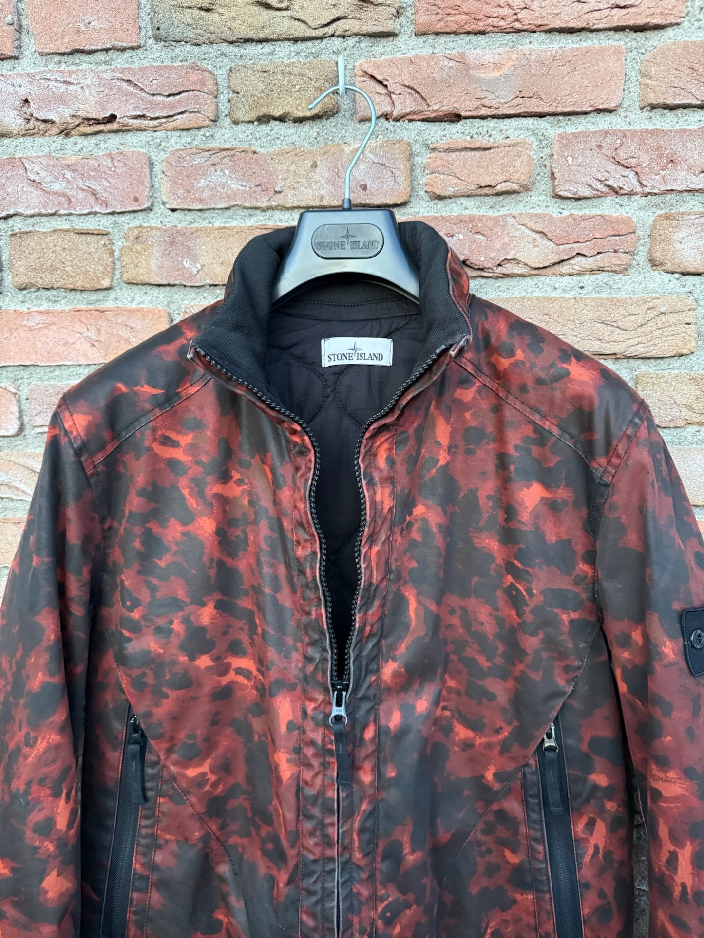 Stone Island Raso Gommato Tortoise Shell OVD Jacket - M