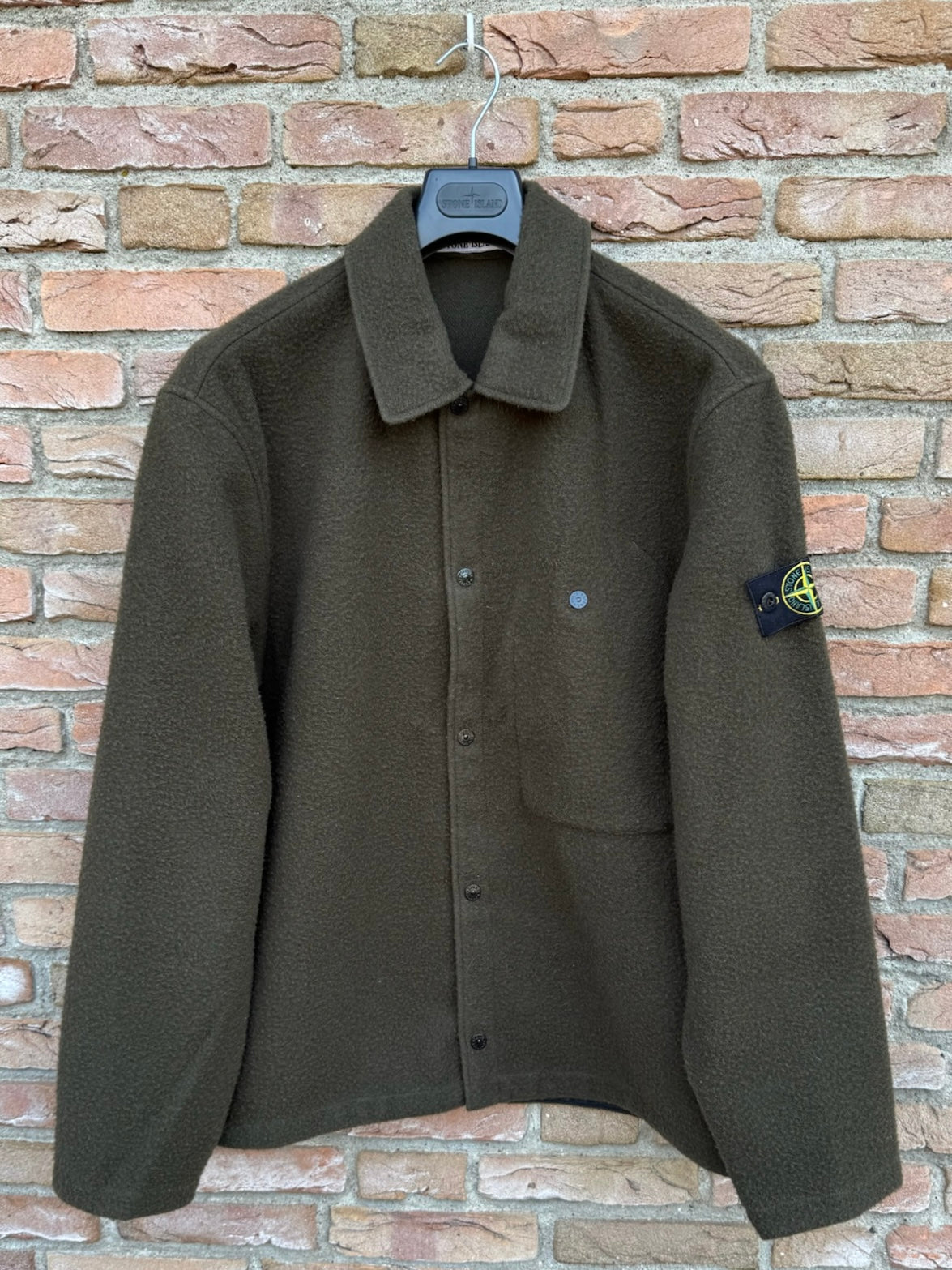 Stone Island Panno Ratinato Wool Overshirt - XL