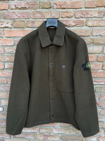 Stone Island Panno Ratinato Wool Overshirt - XL