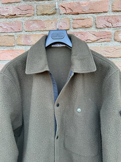 Stone Island Panno Ratinato Wool Overshirt - XL