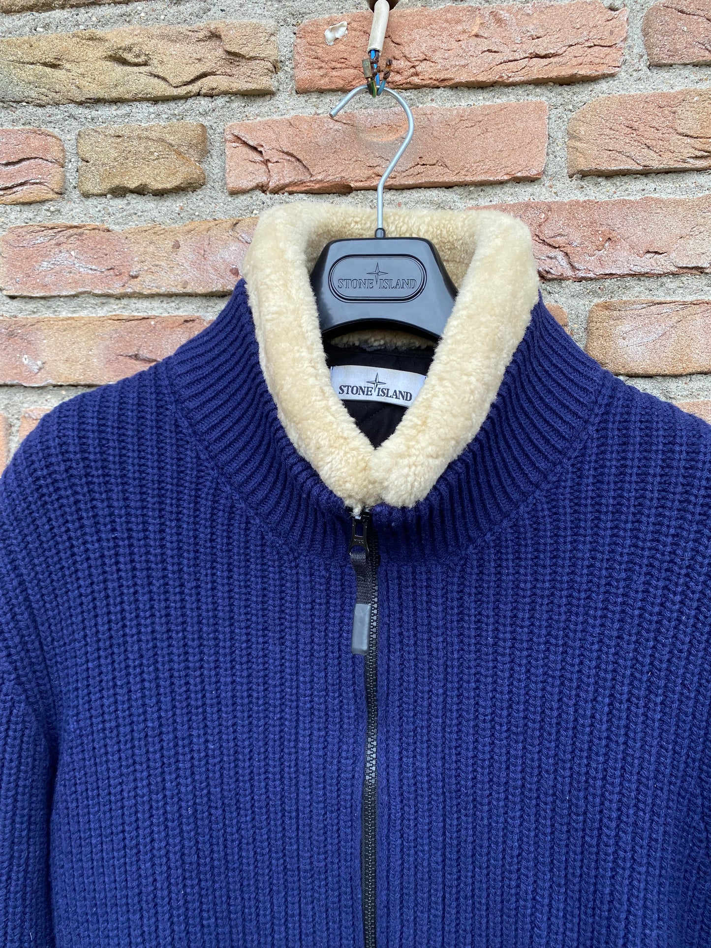 Stone Island Sheepskin Strickjacke - XL