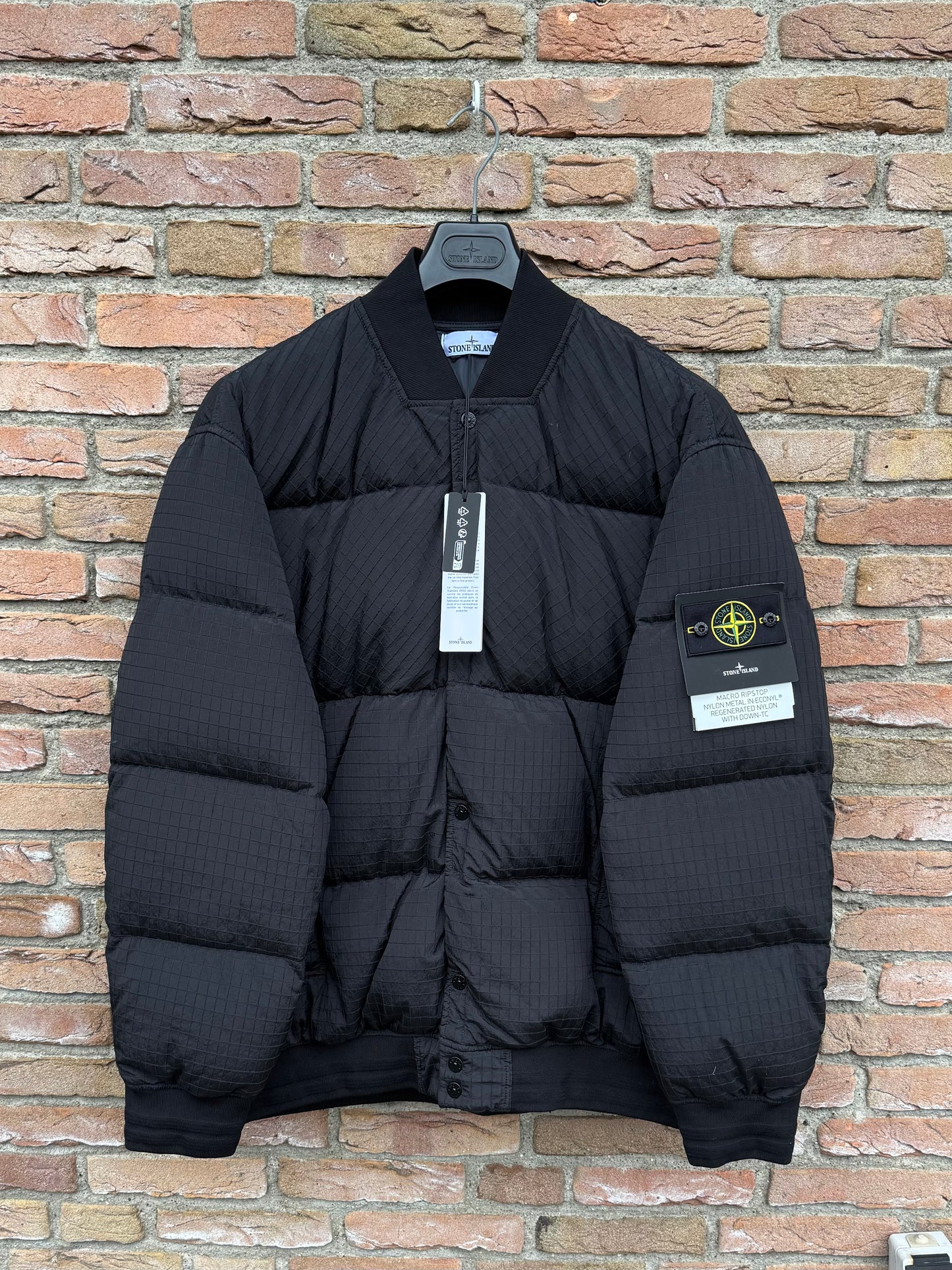 Stone Island Macro Ripstop Nylon Metal Daunenjacke - 3XL