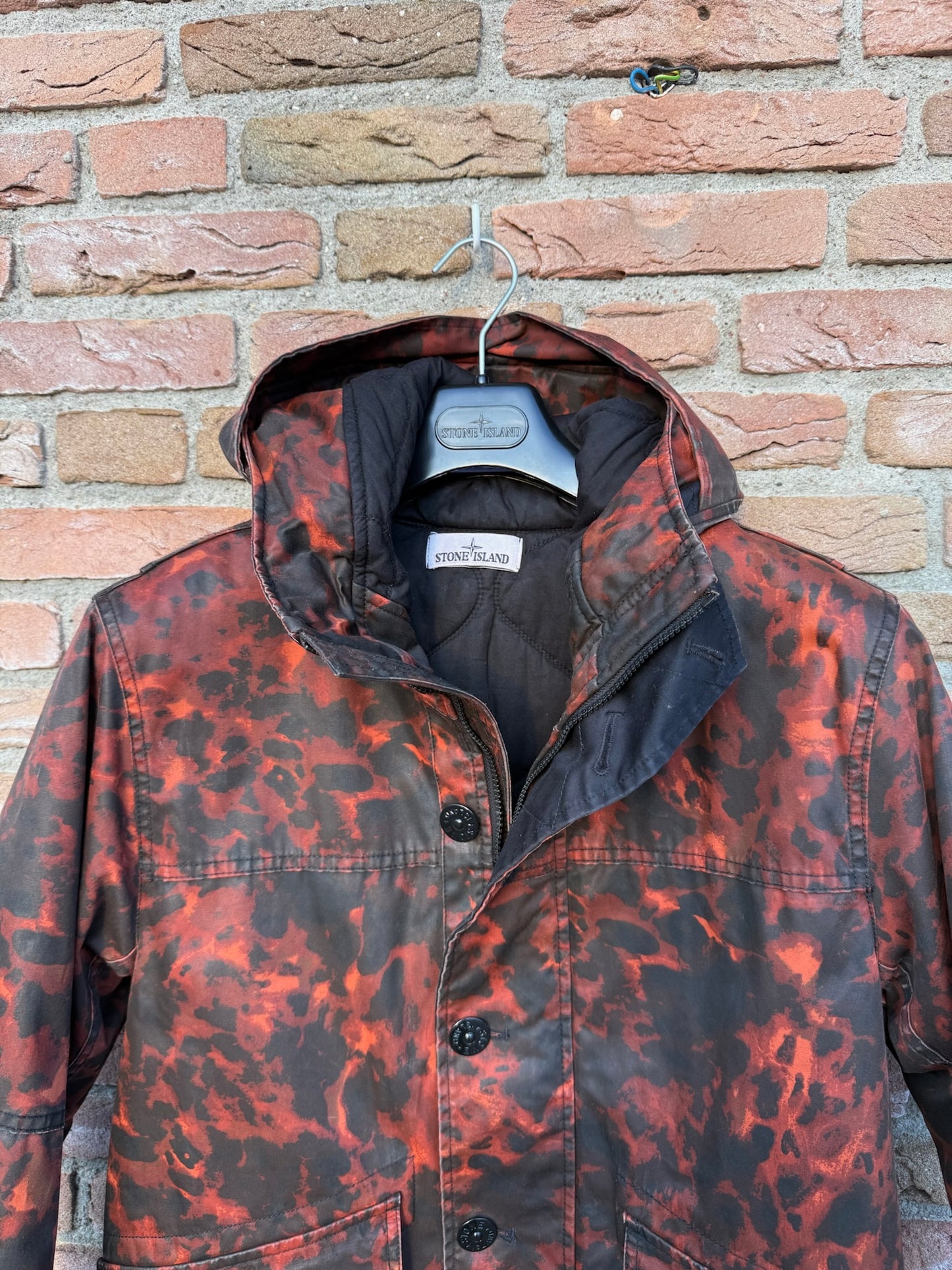 Stone Island Raso Gommato Tortoise Shell OVD Jacket - M