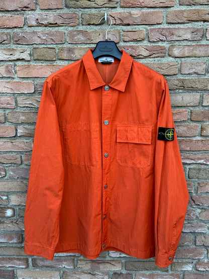 Stone Island Cupro Cotton Twill Overshirt - XXL
