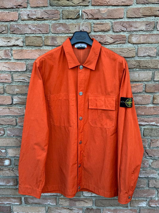 Stone Island Cupro Cotton Twill Overshirt - XXL