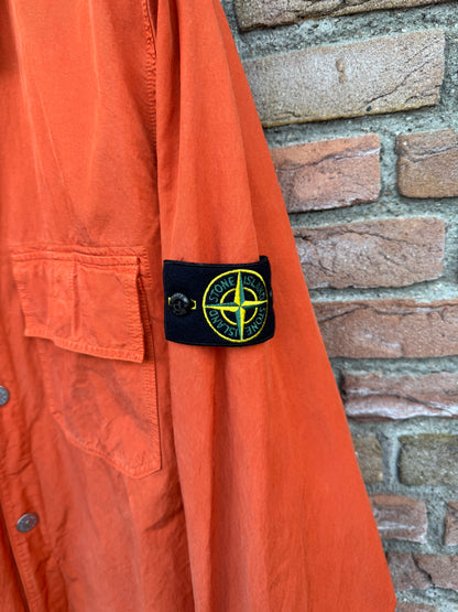 Stone Island Cupro Cotton Twill Overshirt - XXL