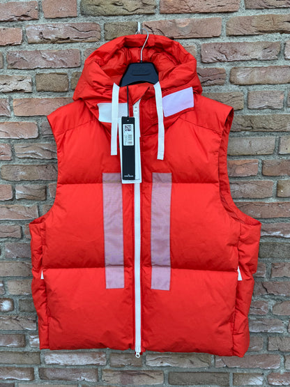 Stone Island Rubber Wax Poplin Down Marina Gilet - XL