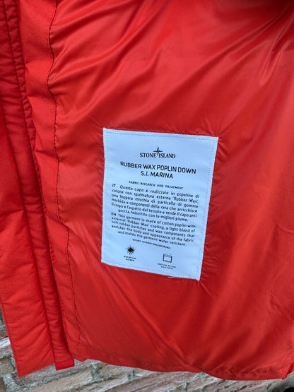 Stone Island Rubber Wax Poplin Down Marina Gilet - XL