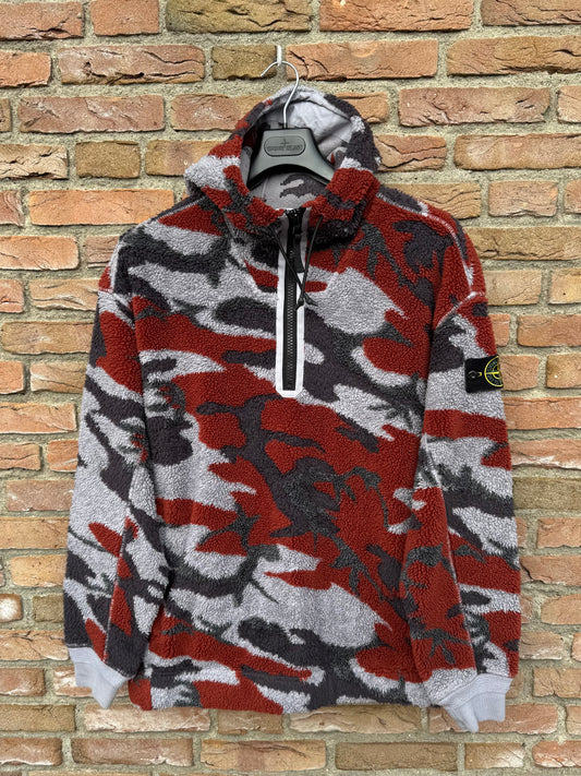 Stone Island Heritage Camo Fleece Hoodie - M