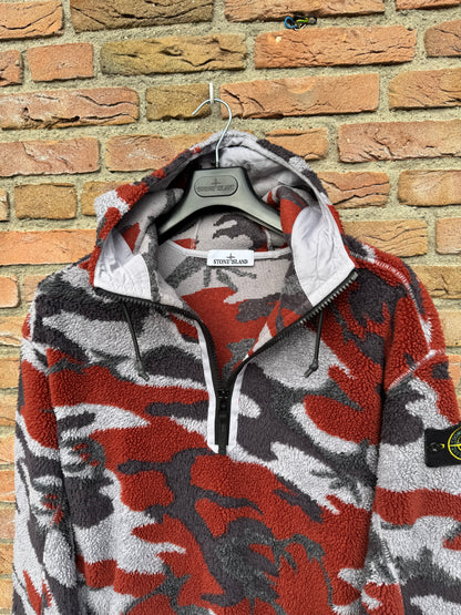 Stone Island Heritage Camo Fleece Hoodie - M