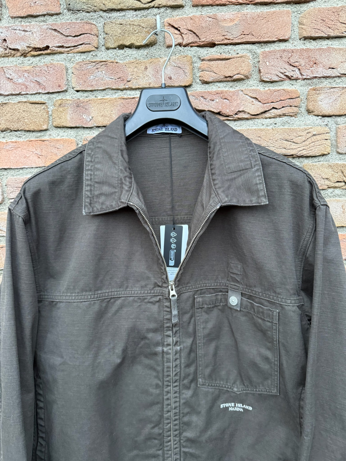 Stone Island Slub Cotton Batavia-TC Marina Jacket - XL