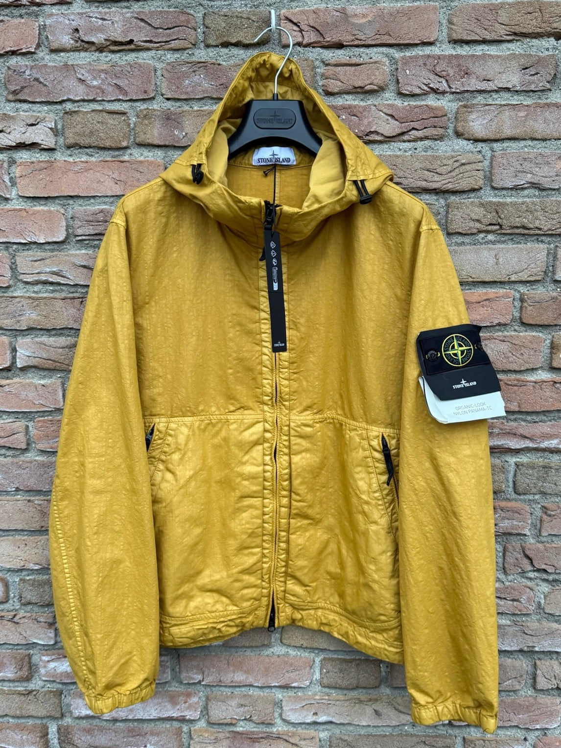 Stone Island Organic-Look Nylon Panama-TC Jacket - L
