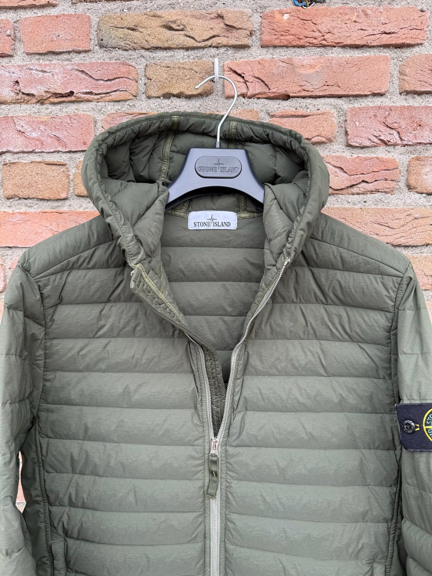 Stone Island Loom Woven Down Chambers Stretch Nylon-TC Jacket - L