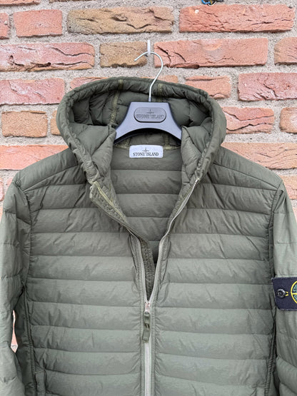 Stone Island Loom Woven Down Chambers Stretch Nylon-TC Jacket - L