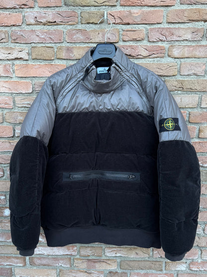 Stone Island Cotton Velvet Down-TC with Reverse Lamy Flock Jacket - XL