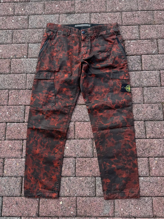 Stone Island Tortoise Shell OVD Camo Cargos - W33