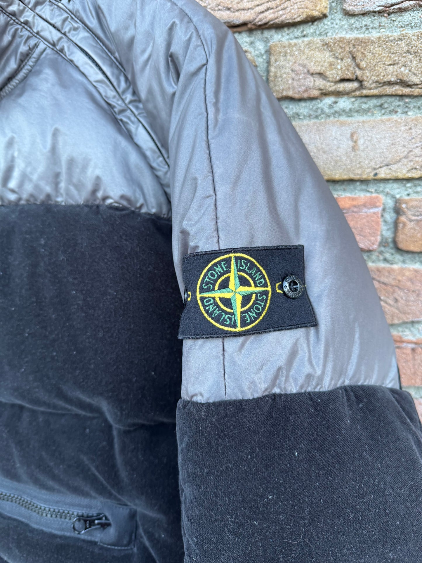 Stone Island Cotton Velvet Down-TC with Reverse Lamy Flock Jacket - XL