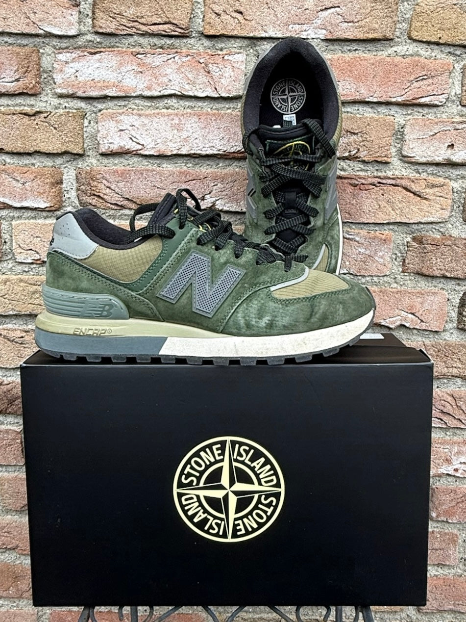 Stone Island x New Balance 574 Legacy Trainers - UK 8.5