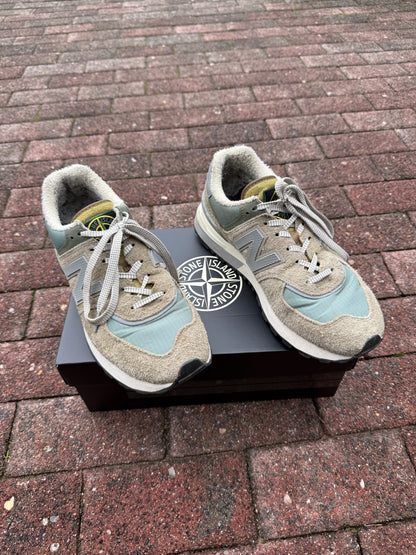 Stone Island x New Balance 574 Legacy Trainers - UK 9