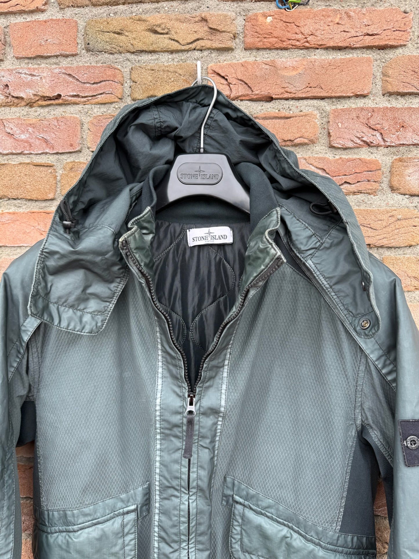 Stone Island 3D Performance Cotton Tela + Mussola Gommata Jacket - L