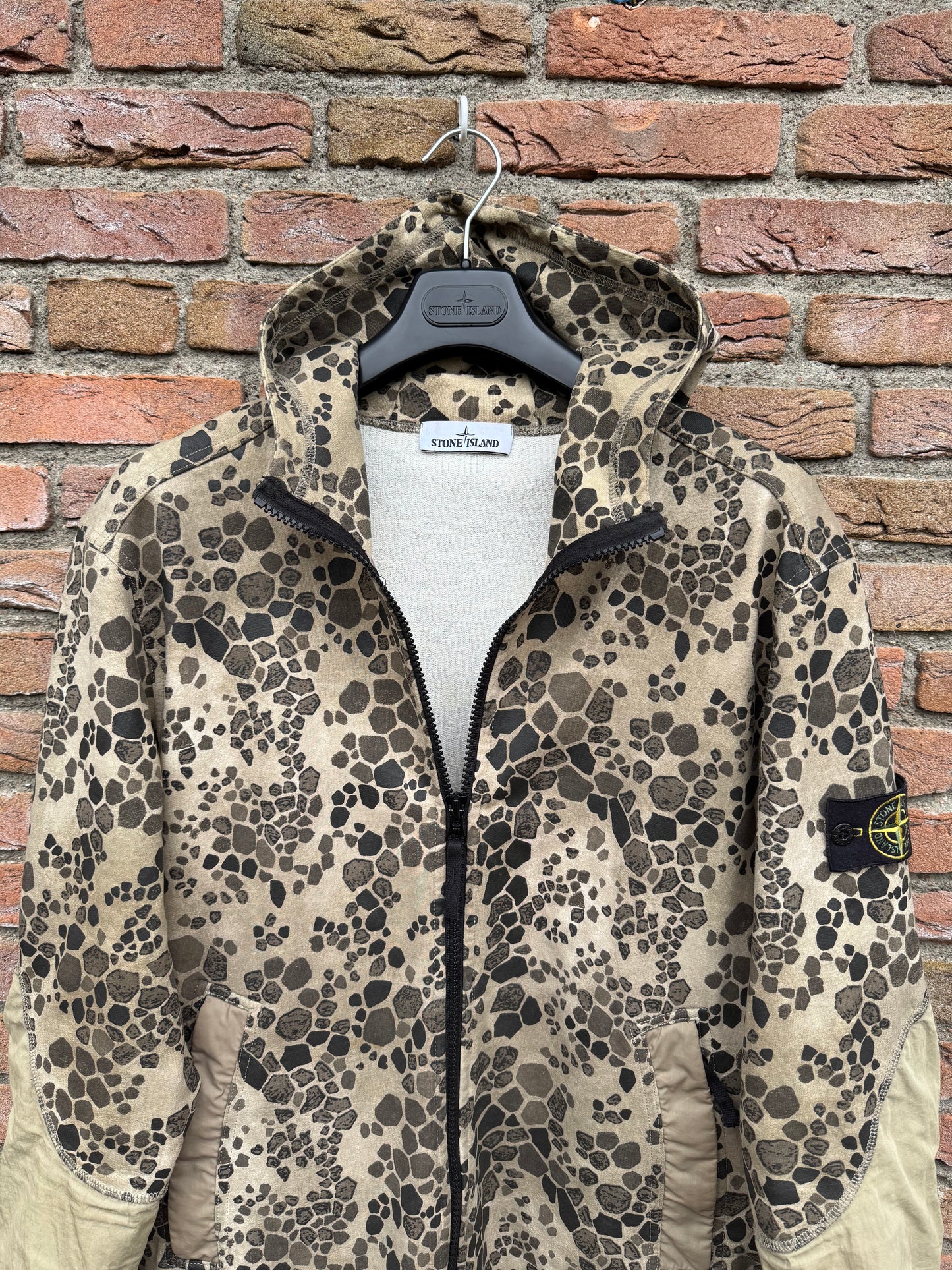 Stone Island Alligator Camo Kapuzenjacke - XL