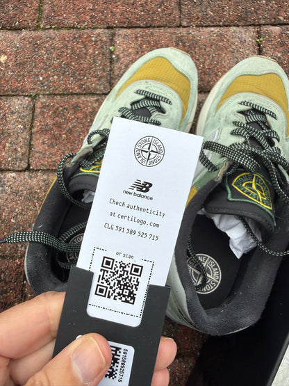 Stone Island x New Balance 574 Legacy Trainers - UK 8.5