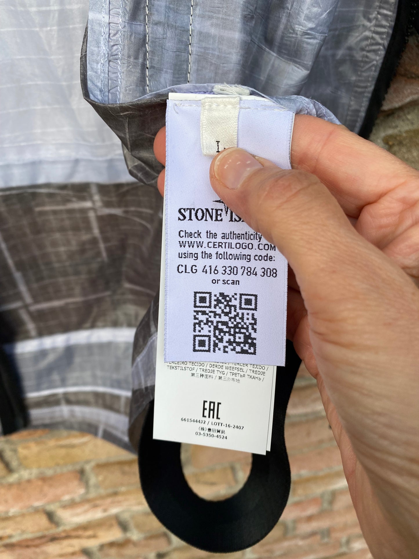 Stone Island Paper Poly Jacke - L