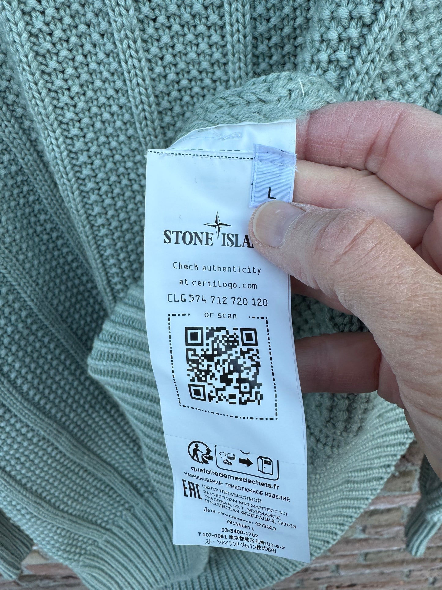 Stone Island Dust Knit Pullover - L