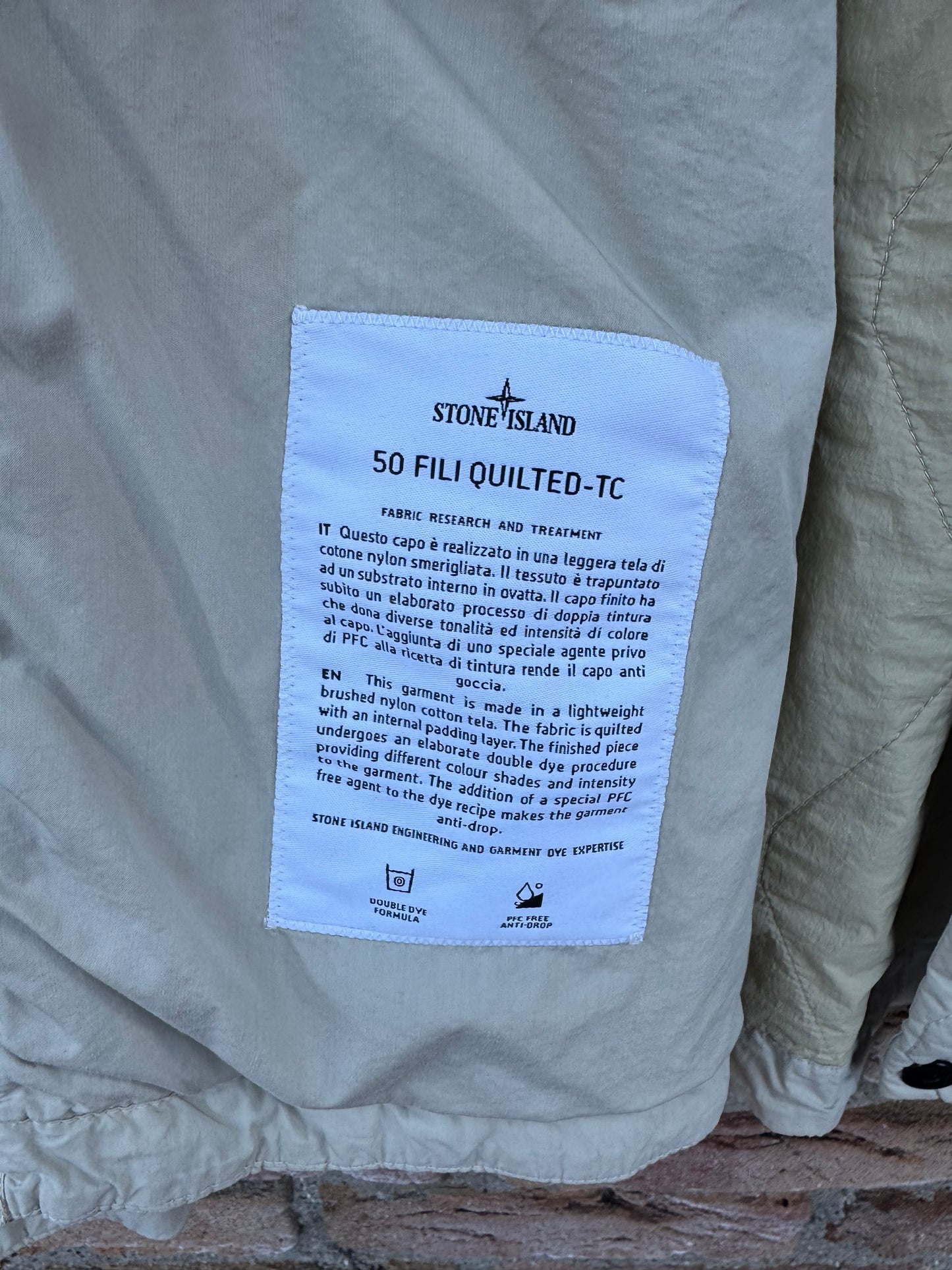 Stone Island 50 Fili Qulited-TC Jacket - XXL