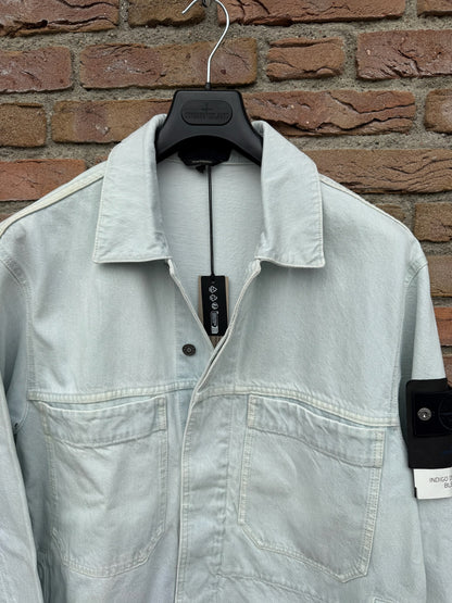 Stone Island Indigo Denim-Ultra Bleached Jacket - XL