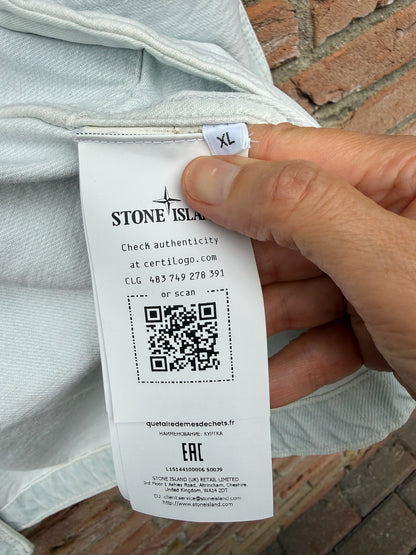 Stone Island Indigo Denim-Ultra Bleached Jacket - XL