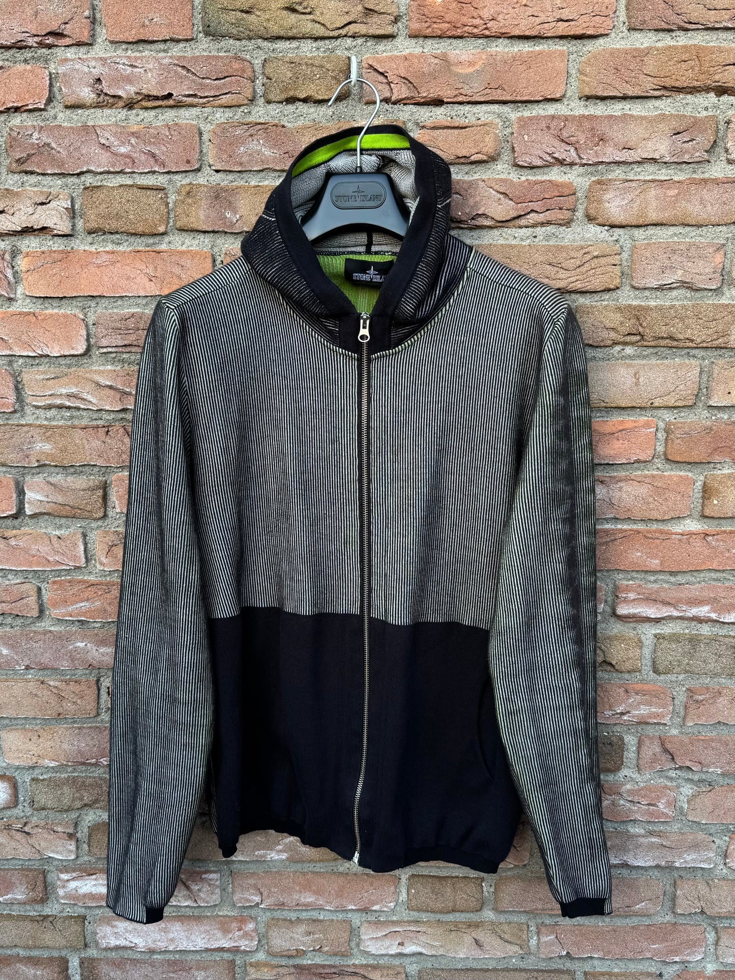 Stone Island Shadow Project 3D Jacquard Zipped Hoodie - XL