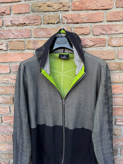 Stone Island Shadow Project 3D Jacquard Zipped Hoodie - XL