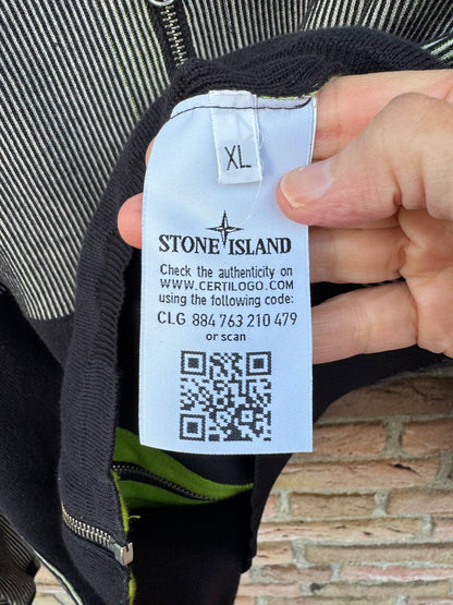 Stone Island Shadow Project 3D Jacquard Zipped Hoodie - XL