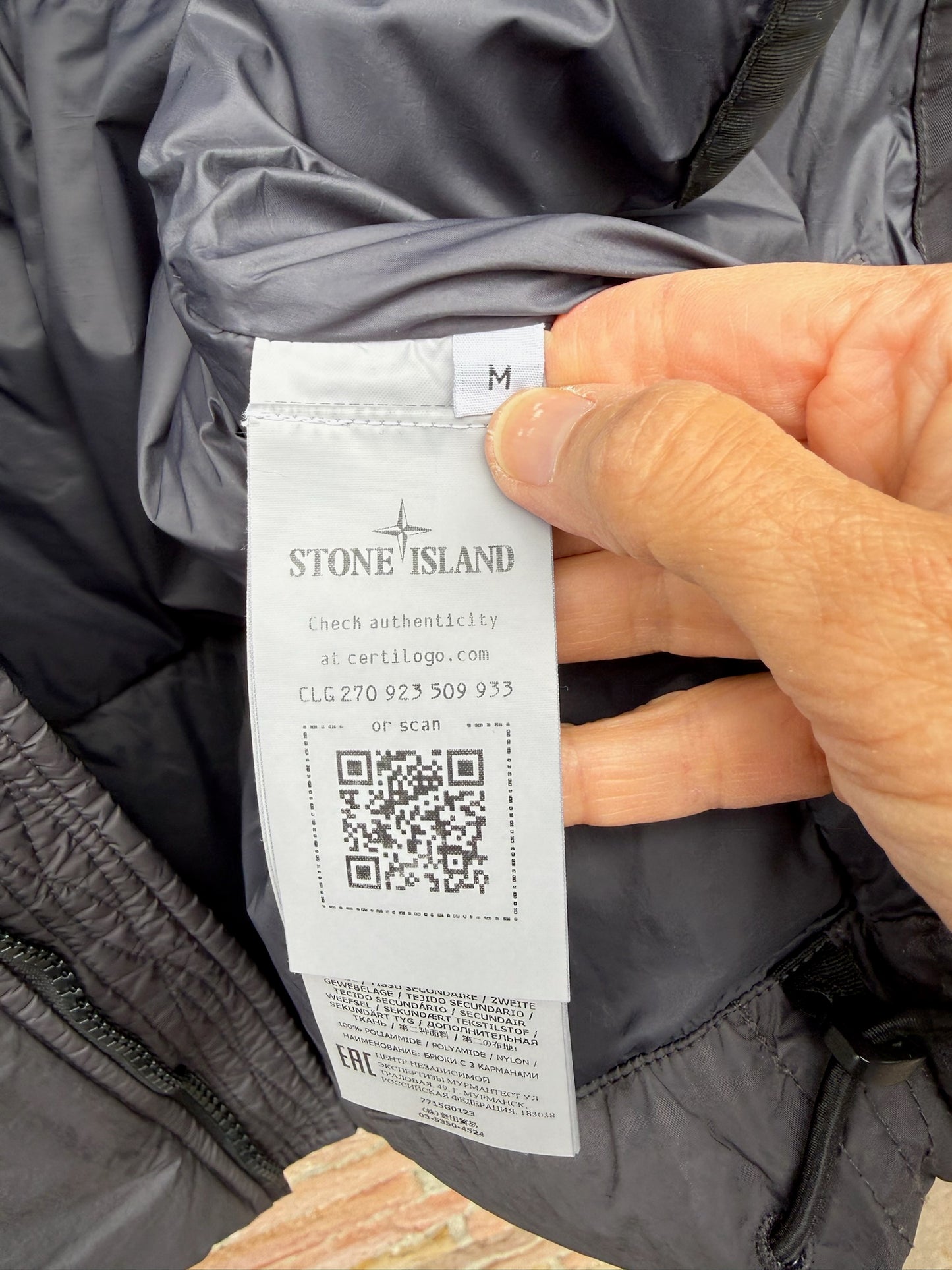 Stone Island Garment Dyed Crinkle Reps R-NY Down Gilet - M