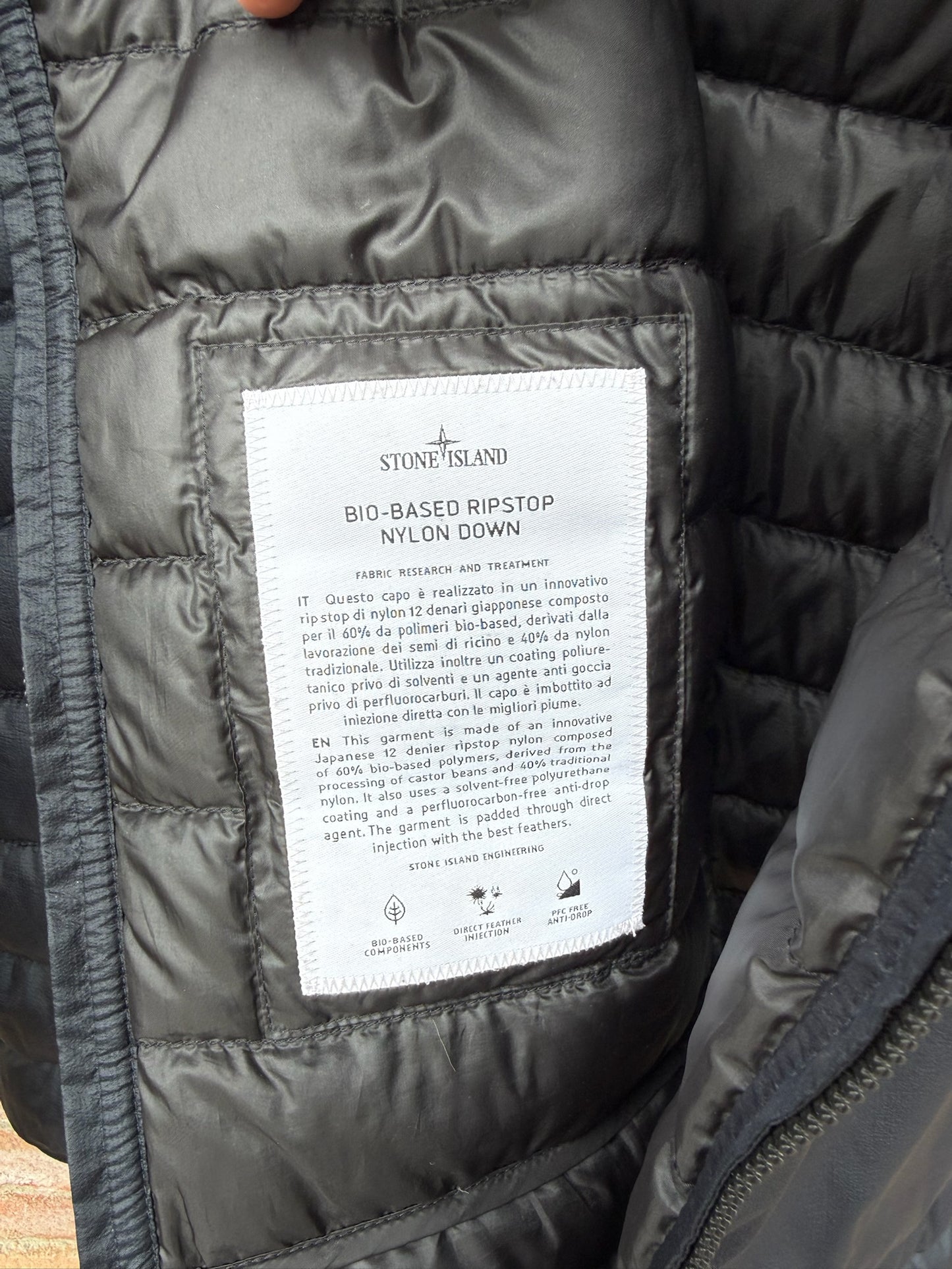 Stone Island Bio-Based Ripstop Nylon Down Jacket - XXL
