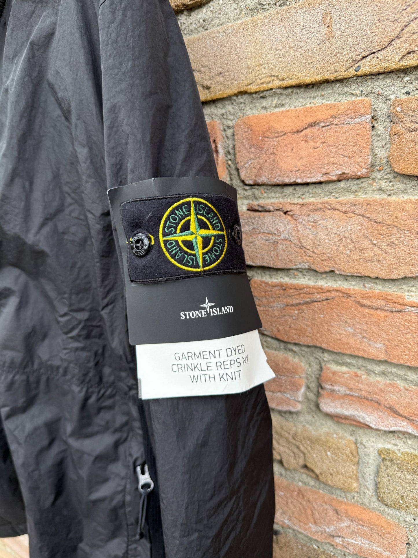 Stone Island Garment Dyed Crinkle Reps NY Knit Jacket - M
