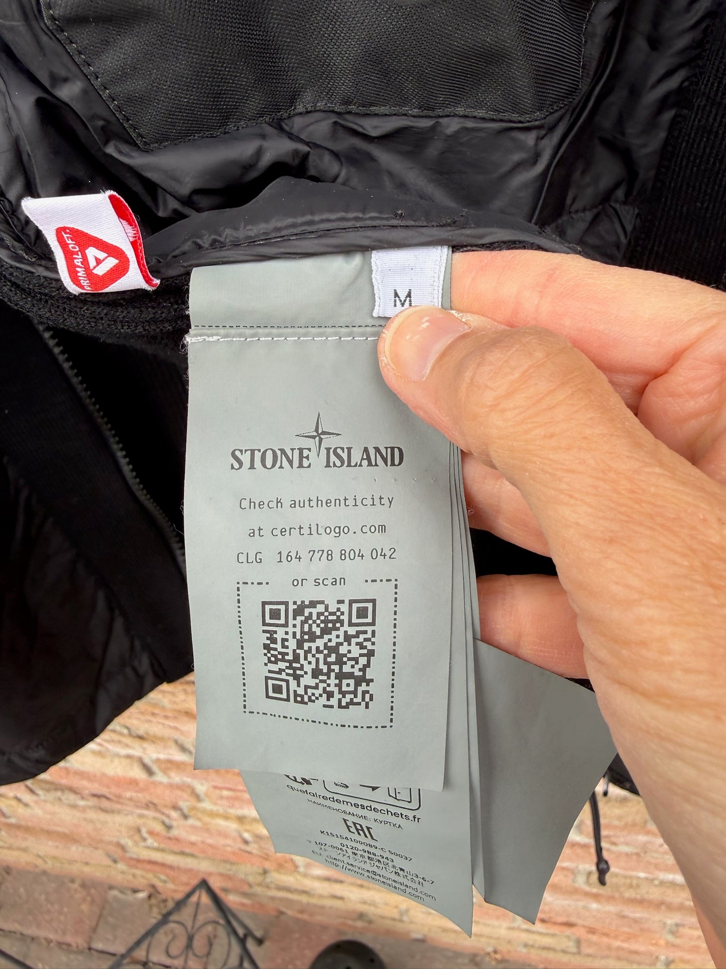 Stone Island Garment Dyed Crinkle Reps NY Knit Jacket - M