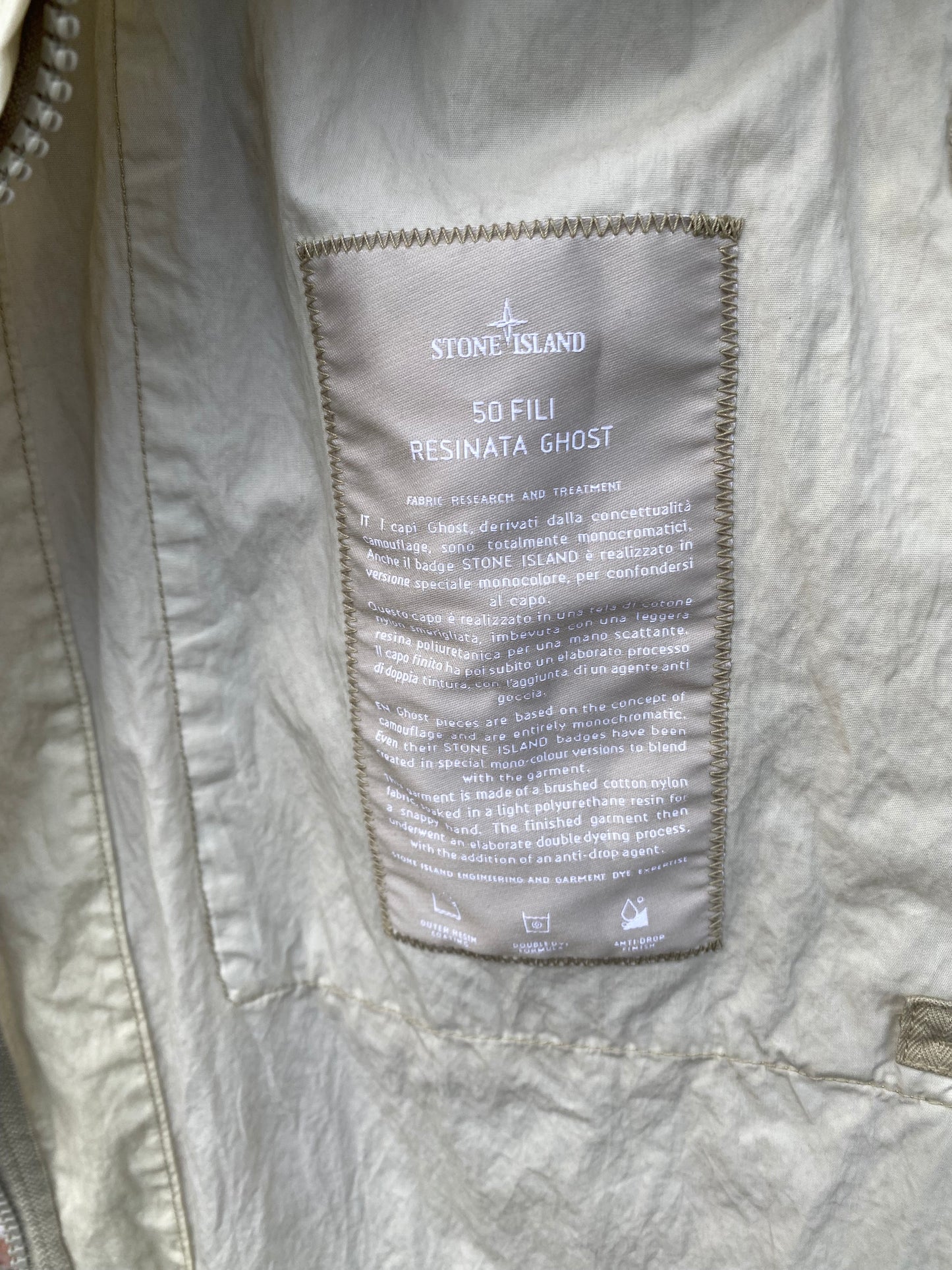 Stone Island 50 Fili Ghost Parka - L