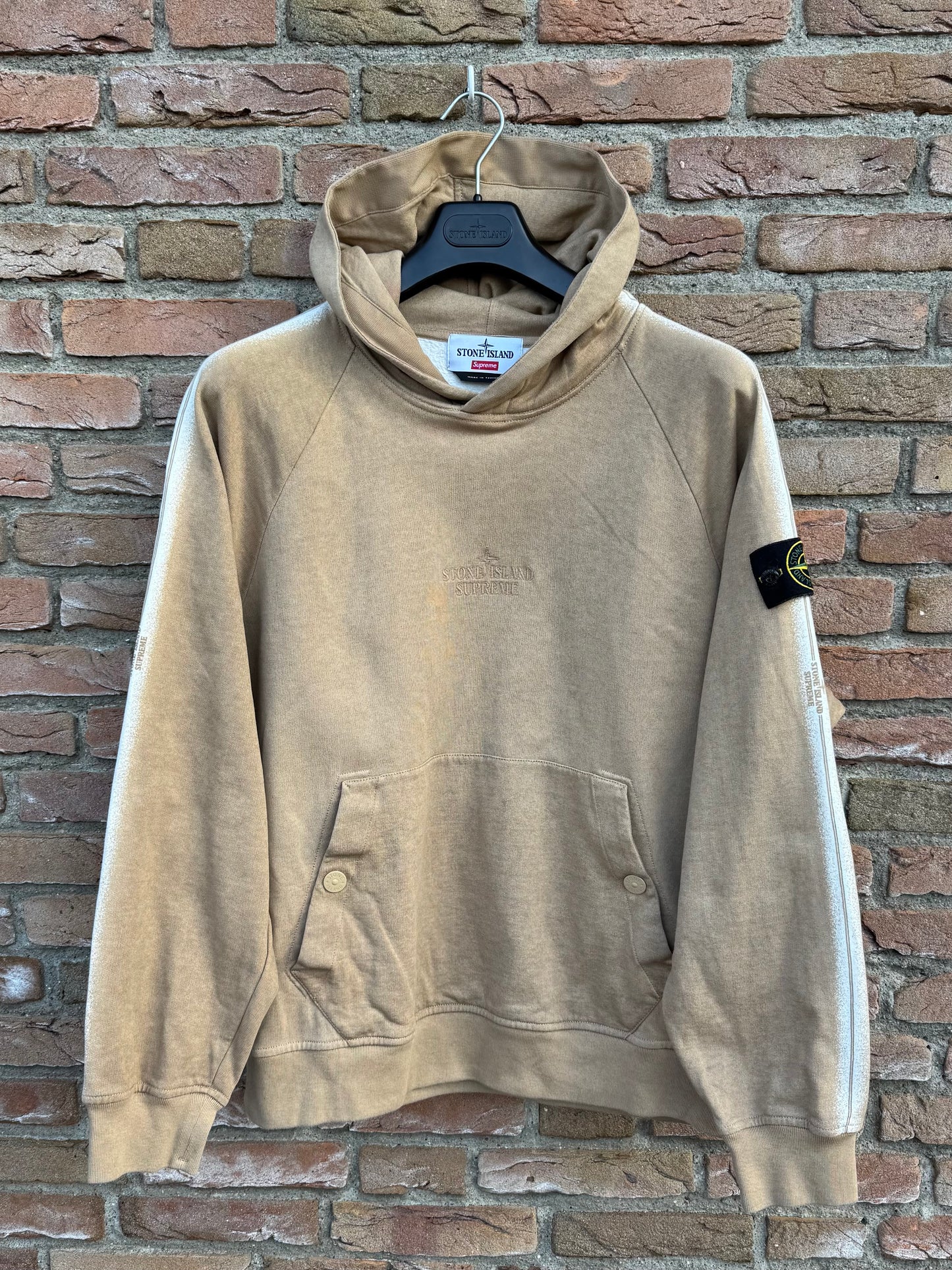Stone Island x Supreme Hoodie - L