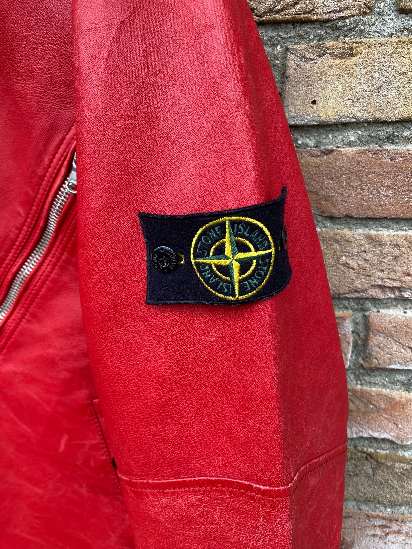 Stone Island Reversible Leder Jacke - XXL