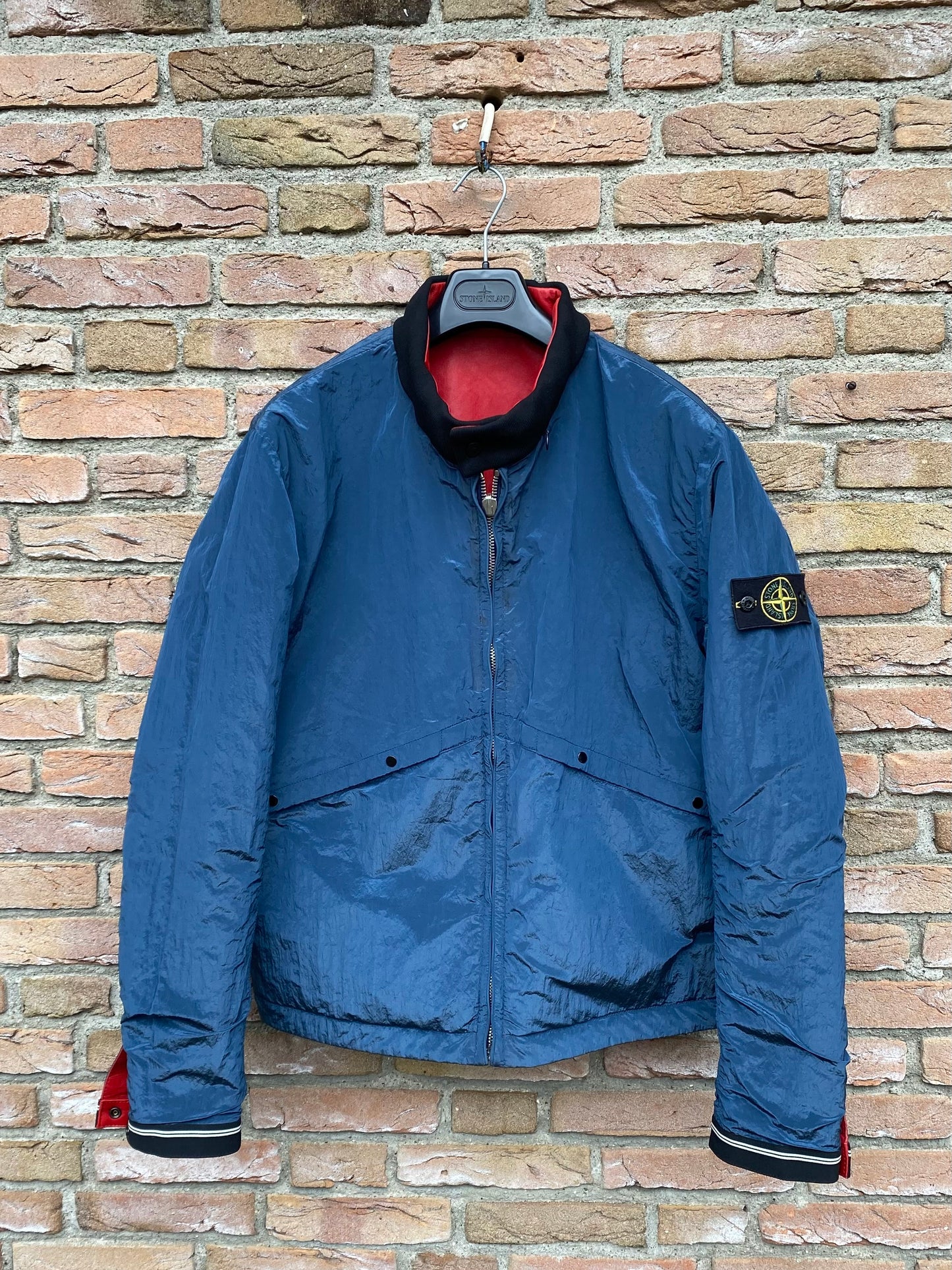 Stone Island Reversible Leder Jacke - XXL