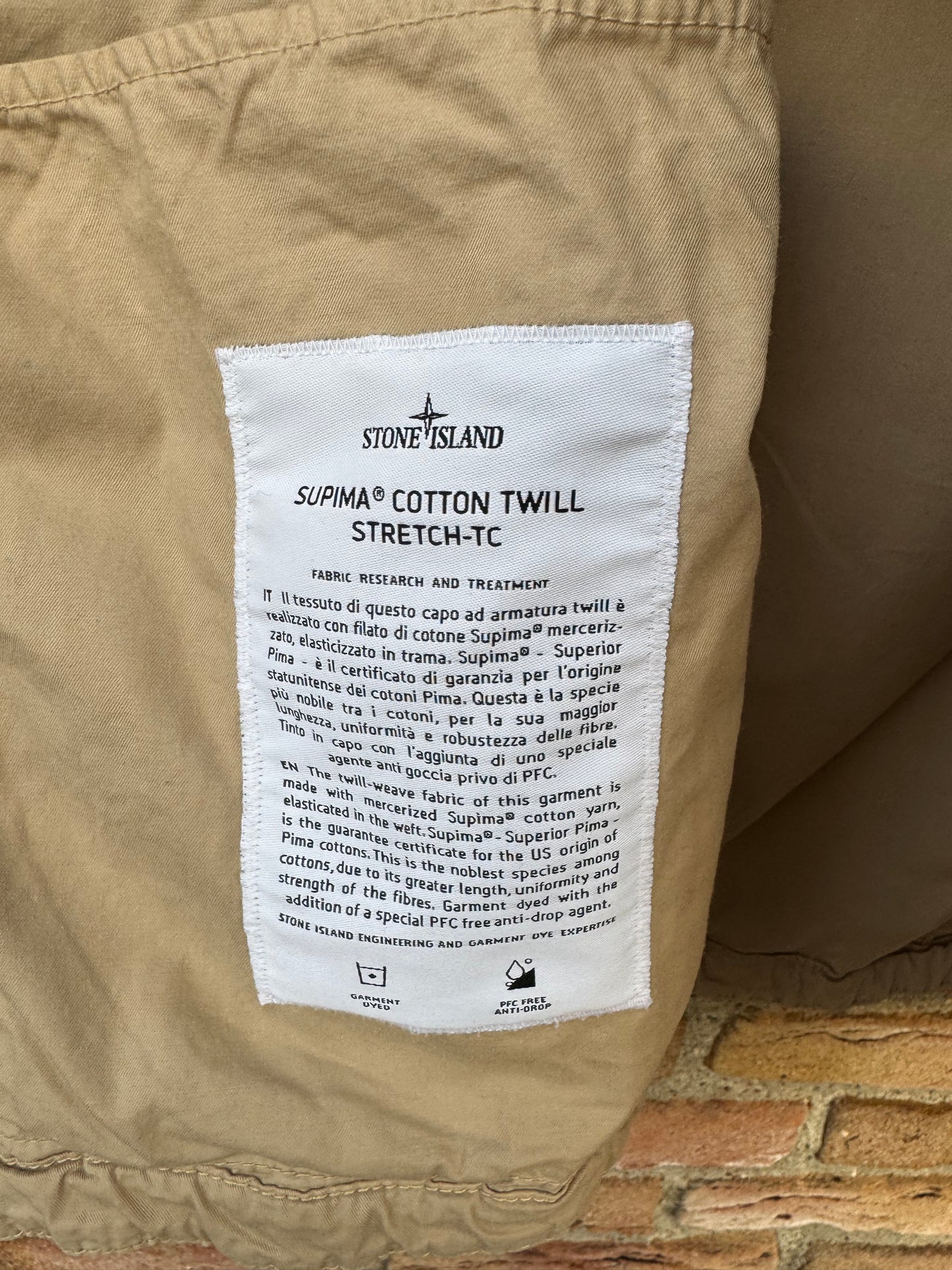 Stone Island Supima Cotton Twill Stretch-TC Jacket - S