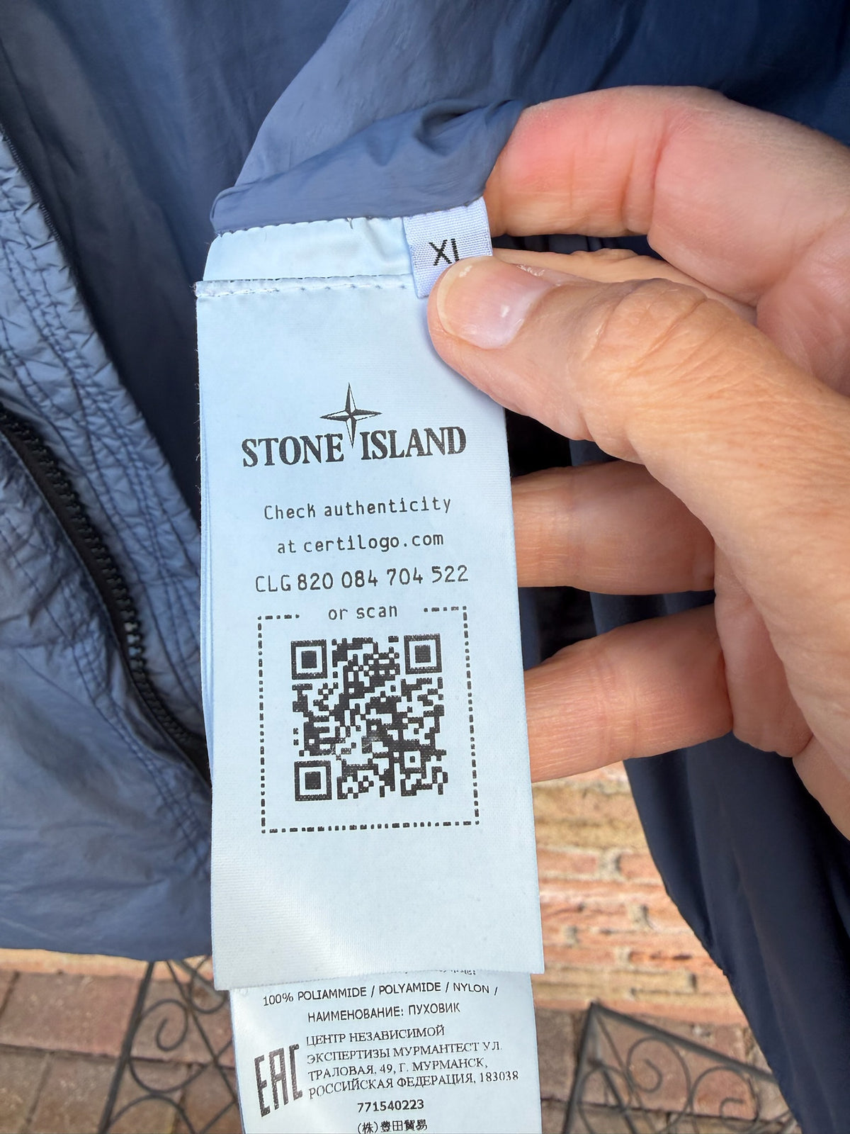 Stone Island Garment Dyed Crinkle Reps R-NY Down Jacket - XL