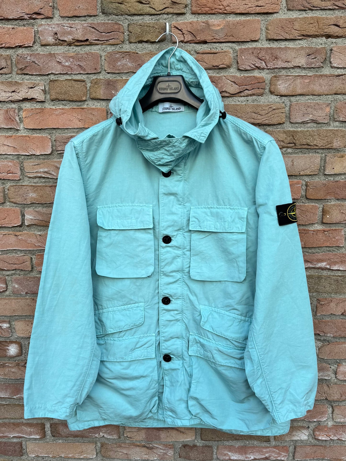Stone Island Tela Cotone Lino Fiammato-TC Jacket - XXL