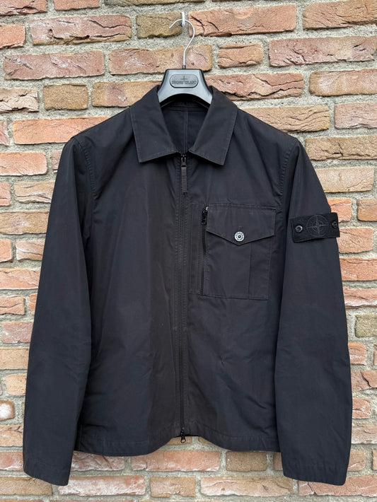 Stone Island Weatherproof Cotton Canvas Ghost Overshirt - L