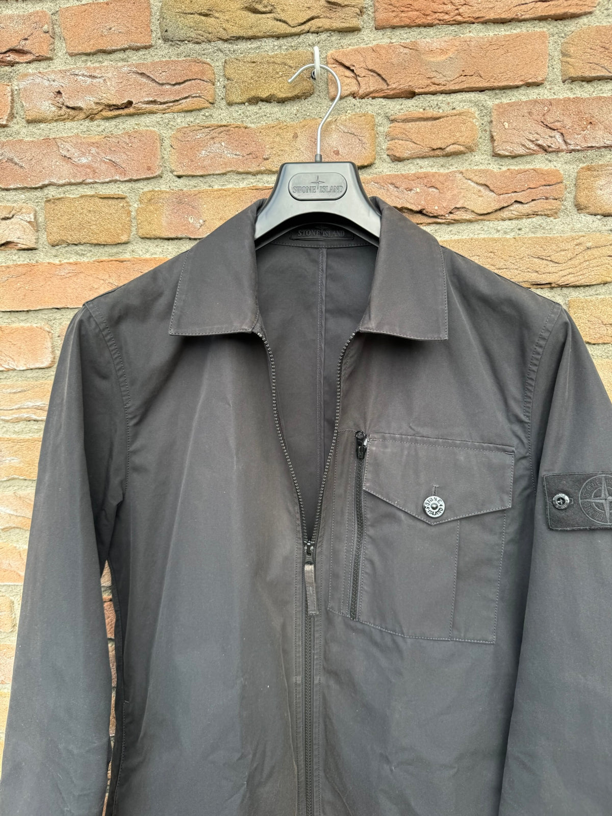 Stone Island Weatherproof Cotton Canvas Ghost Overshirt - L